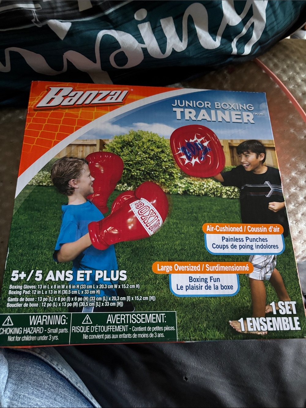 Banzai Junior Boxing Trainer - Red Oversized Gloves
